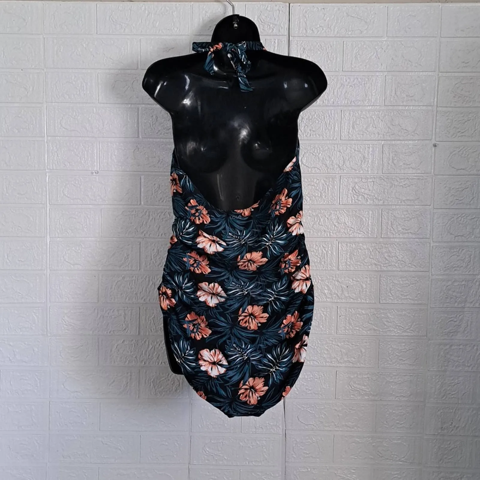 New  Lole Tropical Halter One Piece Swimsuit
