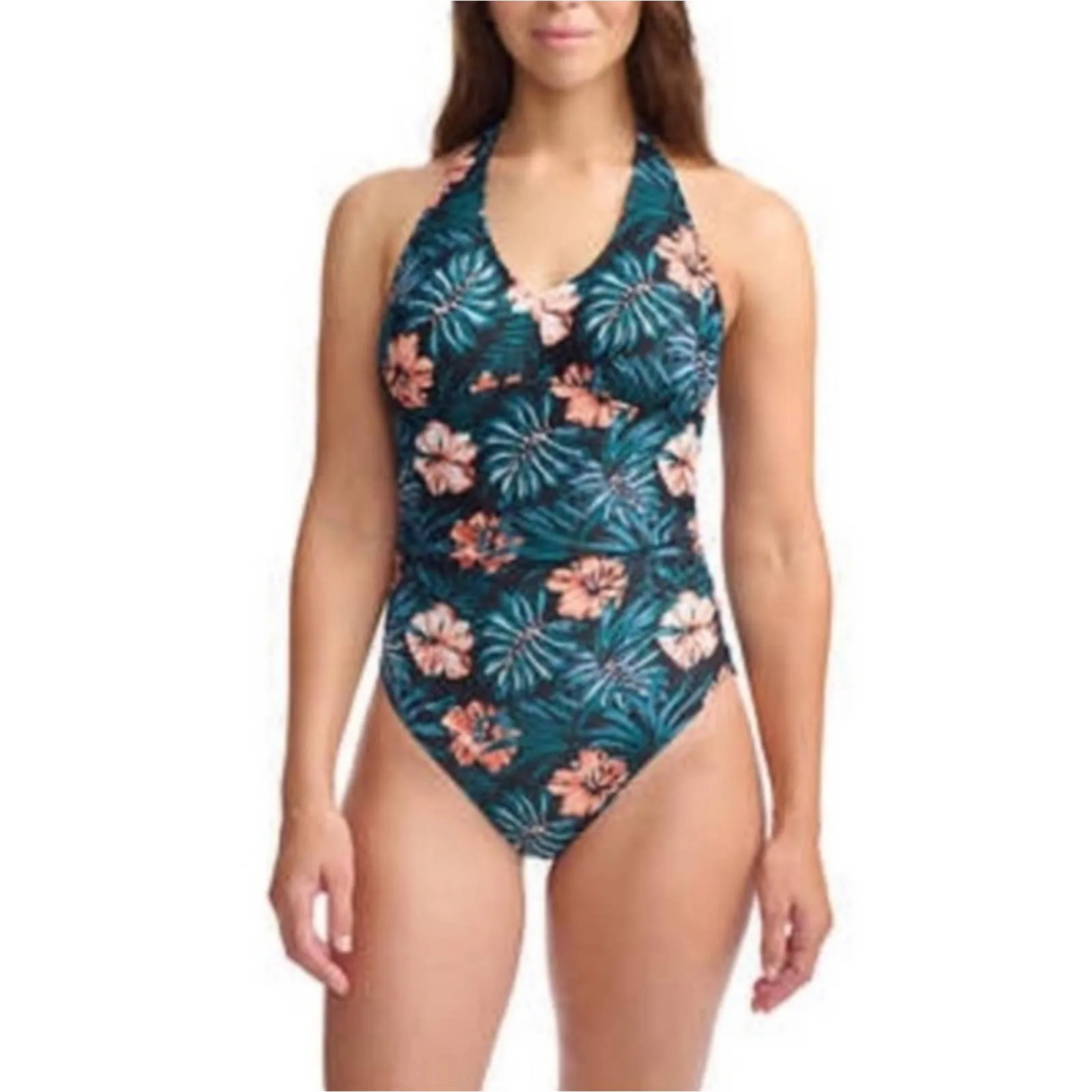 New  Lole Tropical Halter One Piece Swimsuit