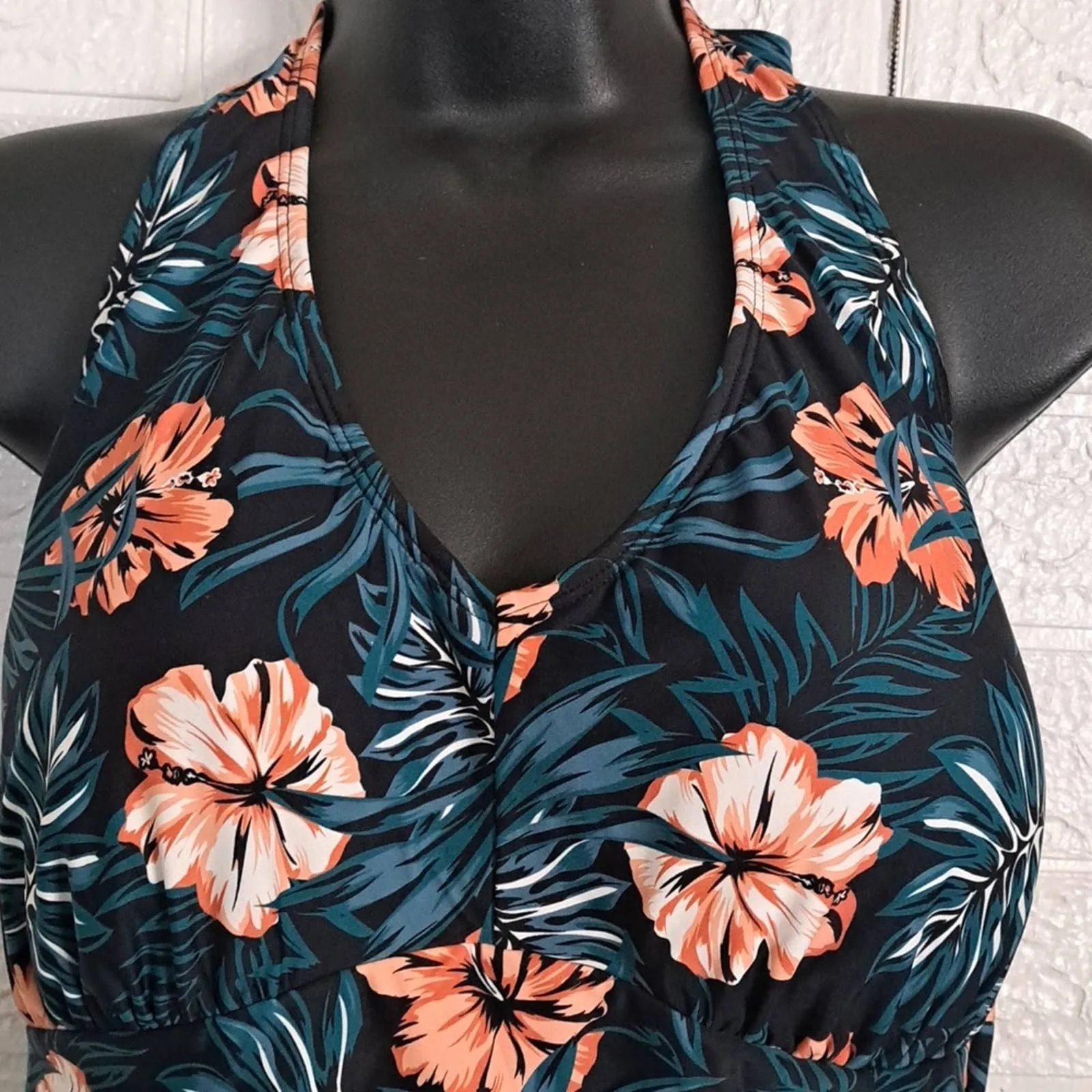 New  Lole Tropical Halter One Piece Swimsuit