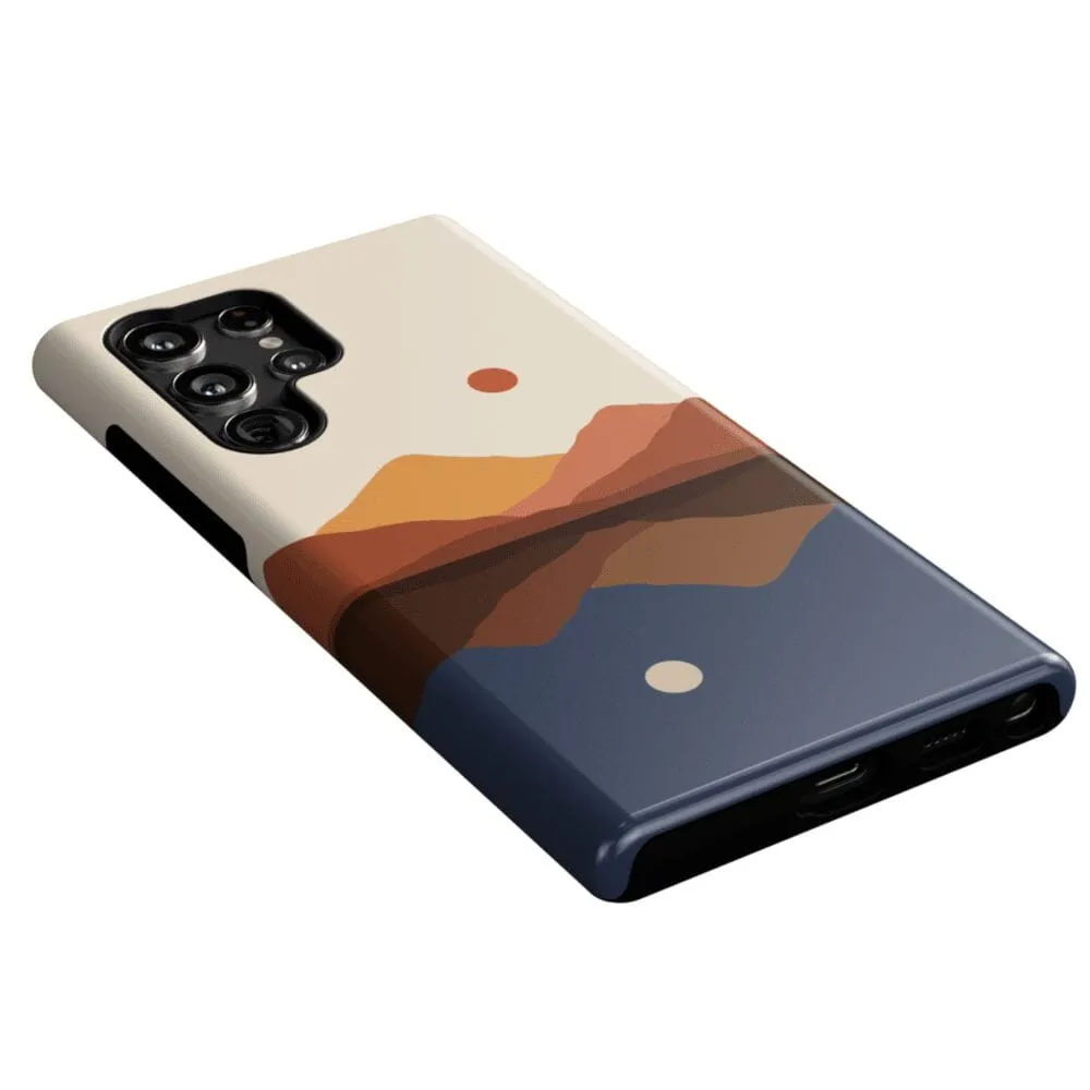 Opposites Attract | Day & Night Colorblock Mountains Samsung Case