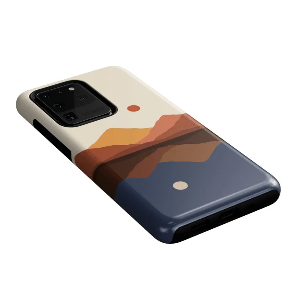 Opposites Attract | Day & Night Colorblock Mountains Samsung Case