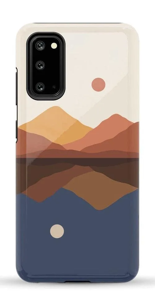 Opposites Attract | Day & Night Colorblock Mountains Samsung Case