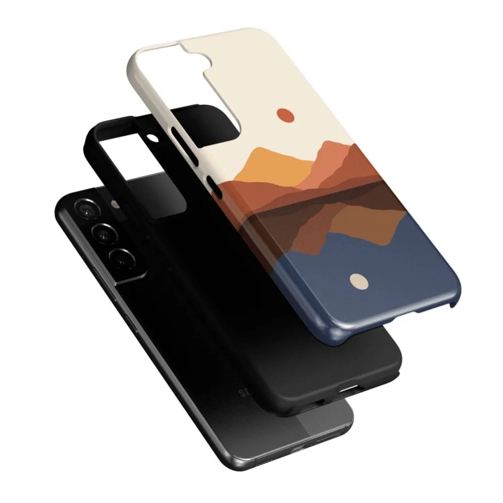 Opposites Attract | Day & Night Colorblock Mountains Samsung Case