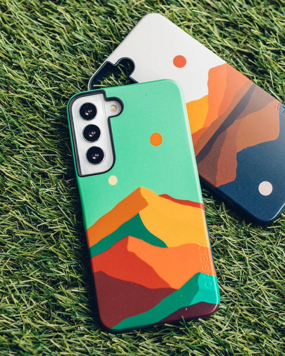 Opposites Attract | Day & Night Colorblock Mountains Samsung Case