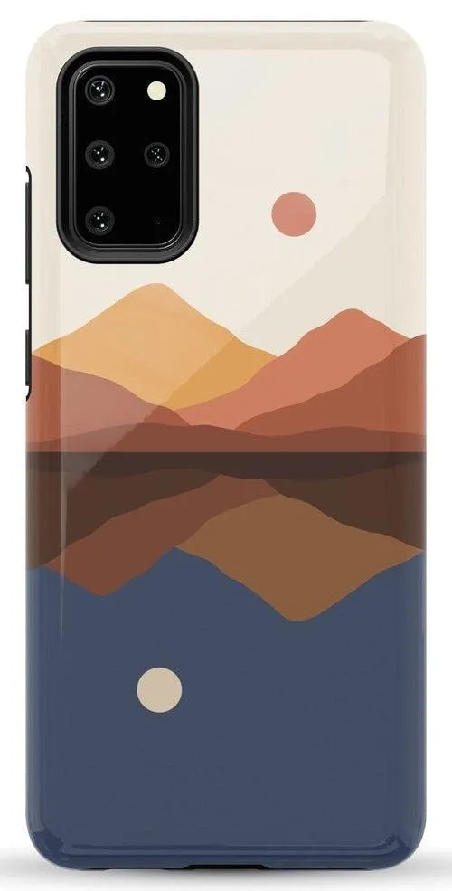 Opposites Attract | Day & Night Colorblock Mountains Samsung Case