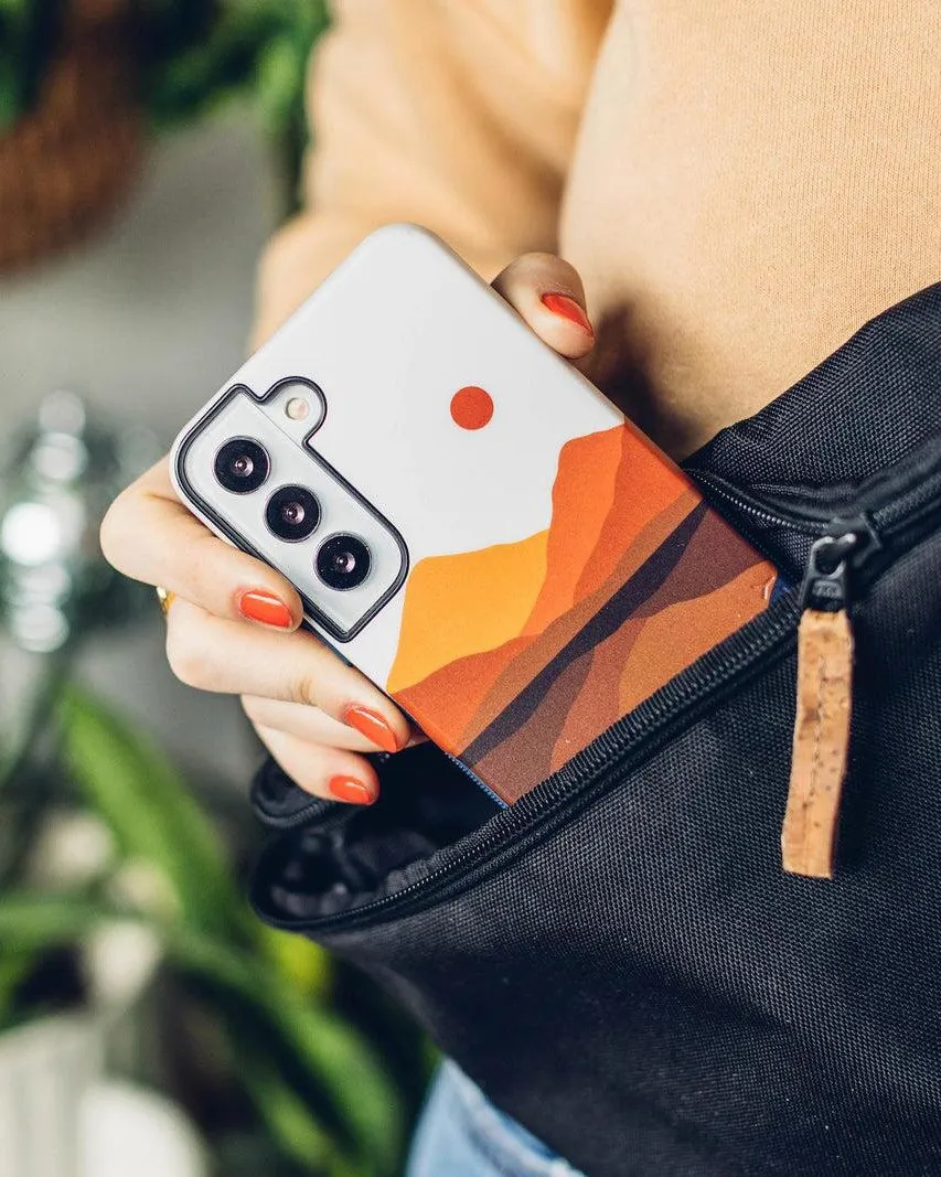 Opposites Attract | Day & Night Colorblock Mountains Samsung Case