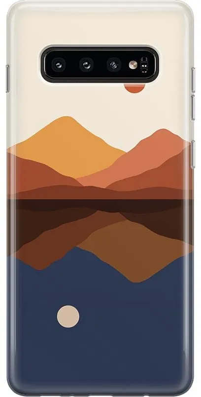 Opposites Attract | Day & Night Colorblock Mountains Samsung Case
