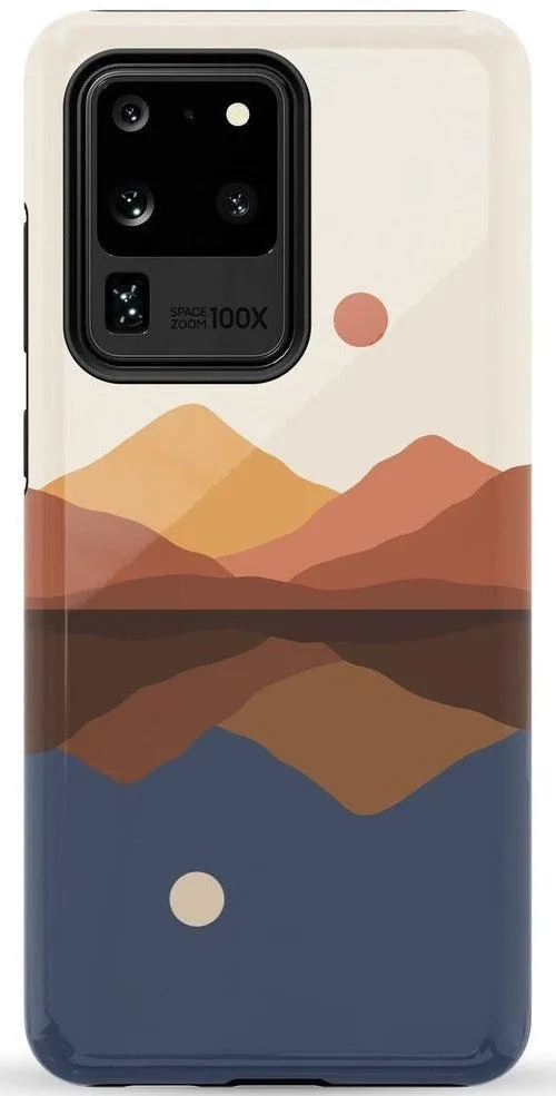 Opposites Attract | Day & Night Colorblock Mountains Samsung Case