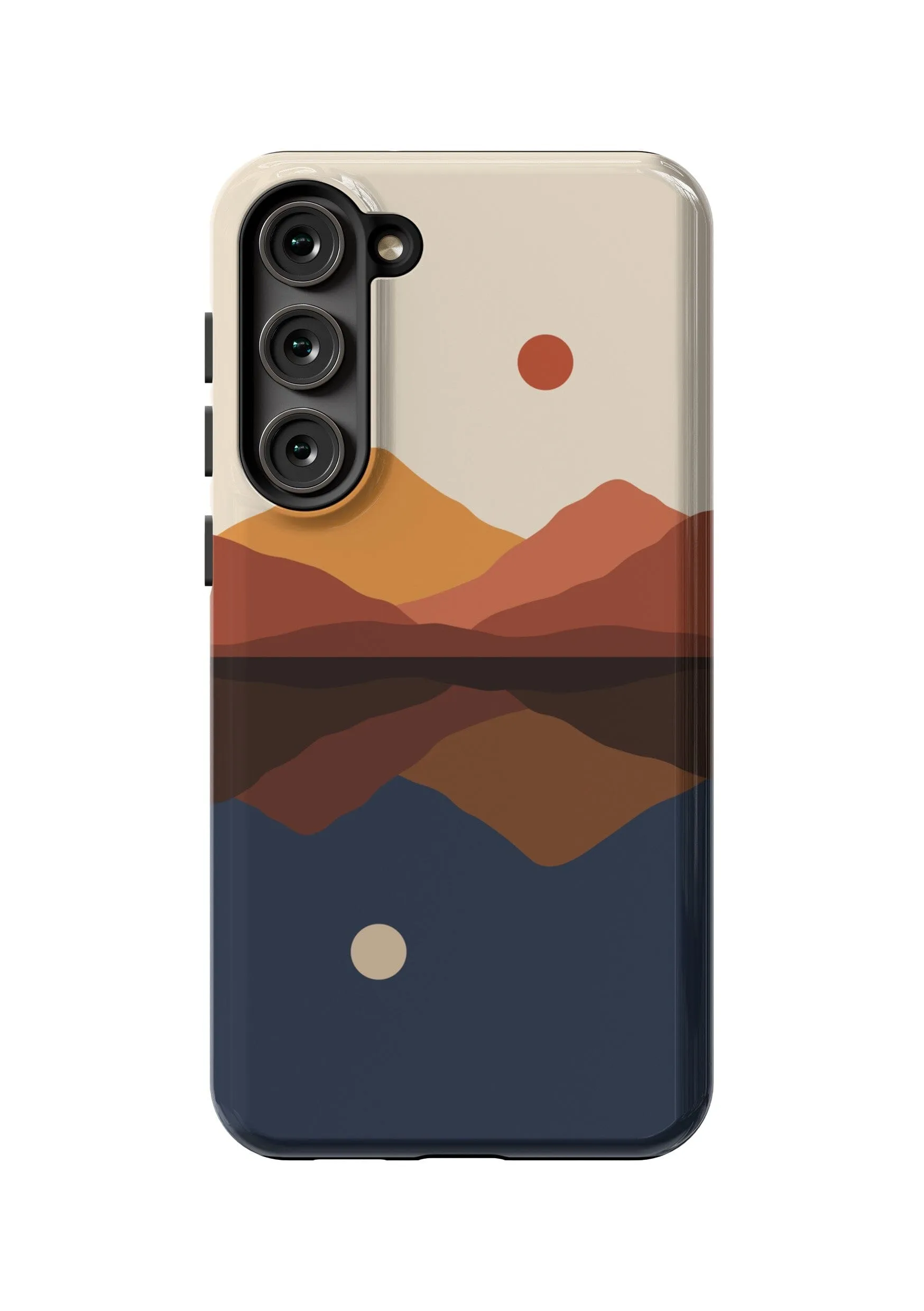 Opposites Attract | Day & Night Colorblock Mountains Samsung Case