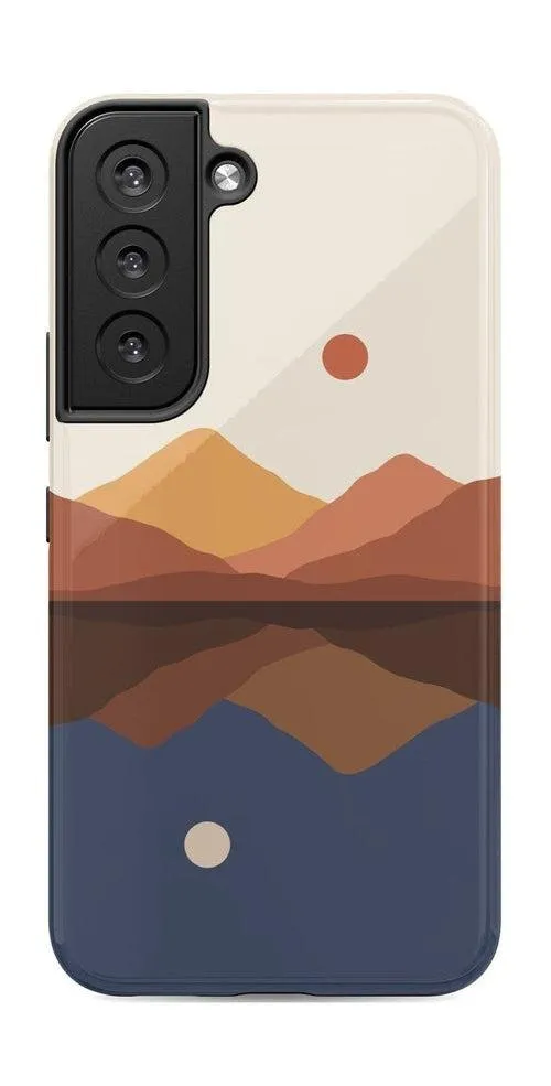 Opposites Attract | Day & Night Colorblock Mountains Samsung Case
