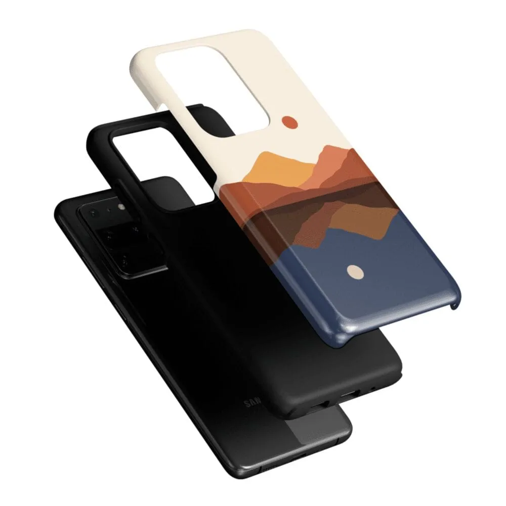 Opposites Attract | Day & Night Colorblock Mountains Samsung Case