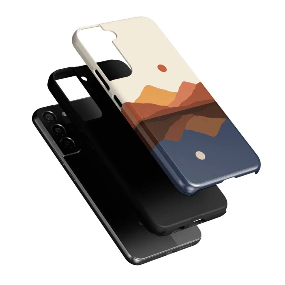 Opposites Attract | Day & Night Colorblock Mountains Samsung Case