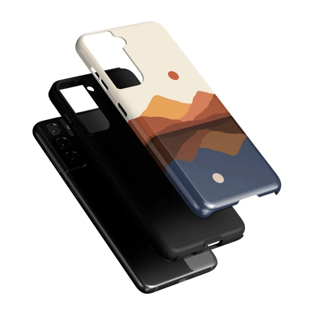 Opposites Attract | Day & Night Colorblock Mountains Samsung Case