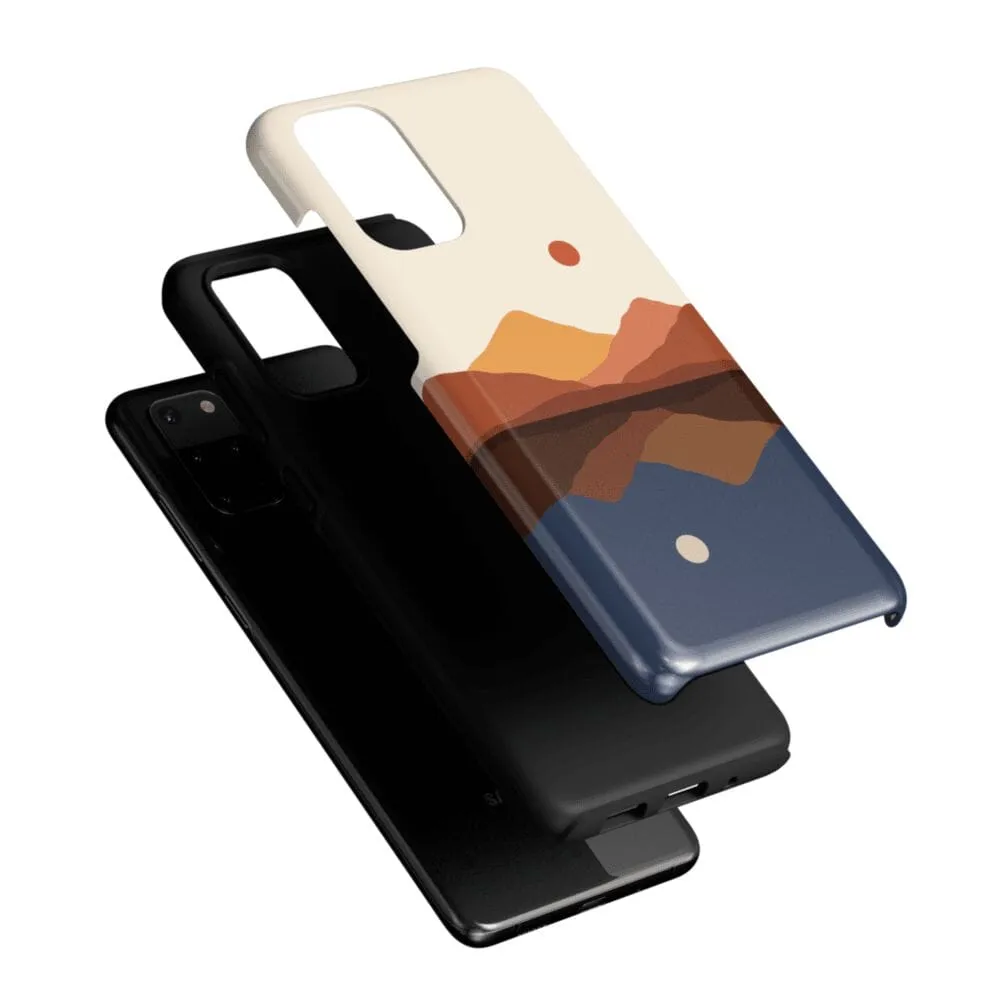 Opposites Attract | Day & Night Colorblock Mountains Samsung Case