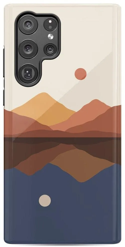 Opposites Attract | Day & Night Colorblock Mountains Samsung Case