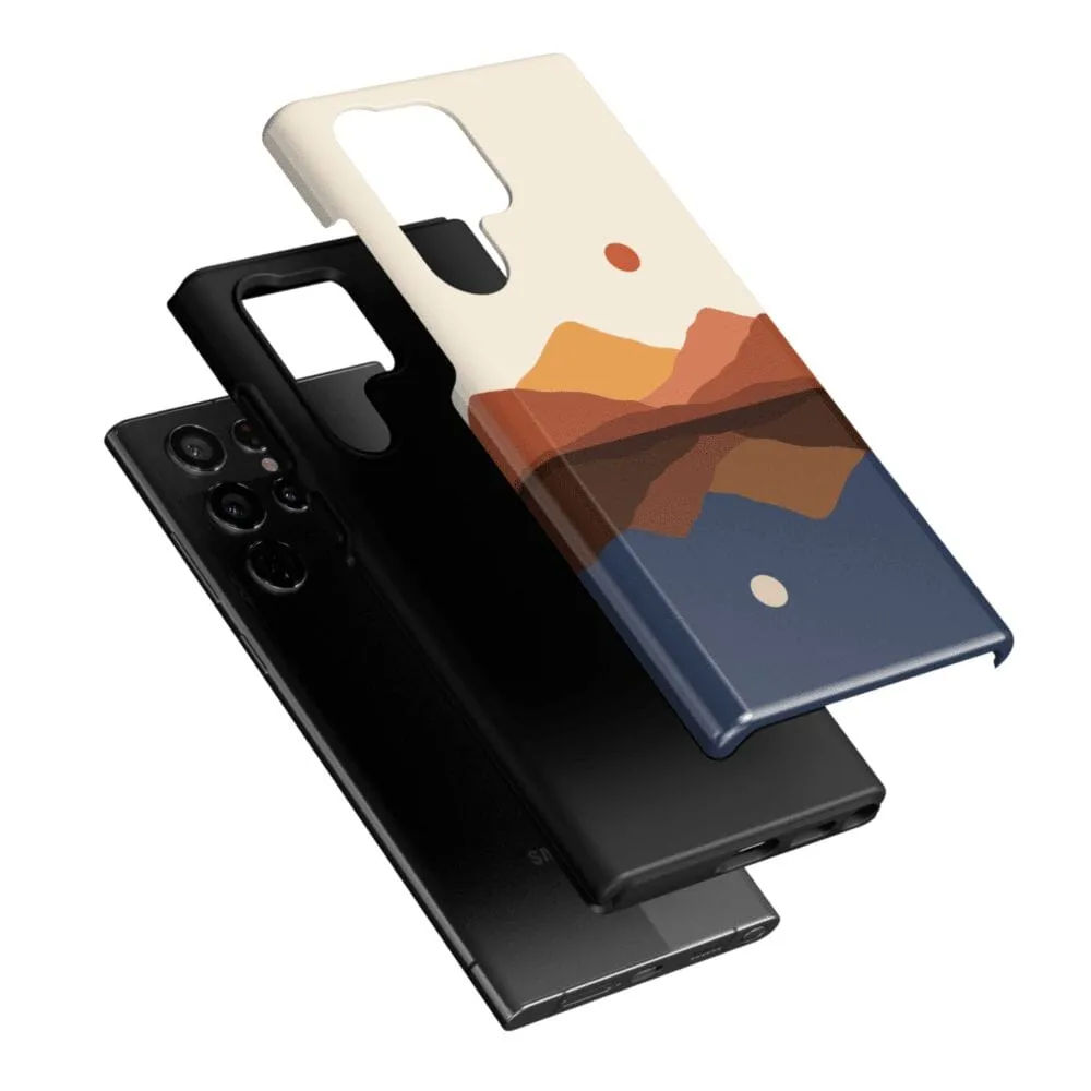 Opposites Attract | Day & Night Colorblock Mountains Samsung Case