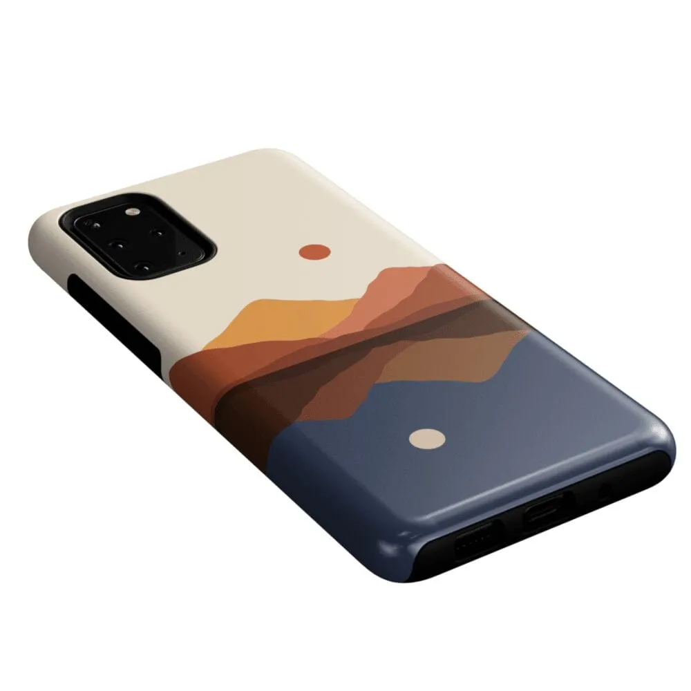 Opposites Attract | Day & Night Colorblock Mountains Samsung Case