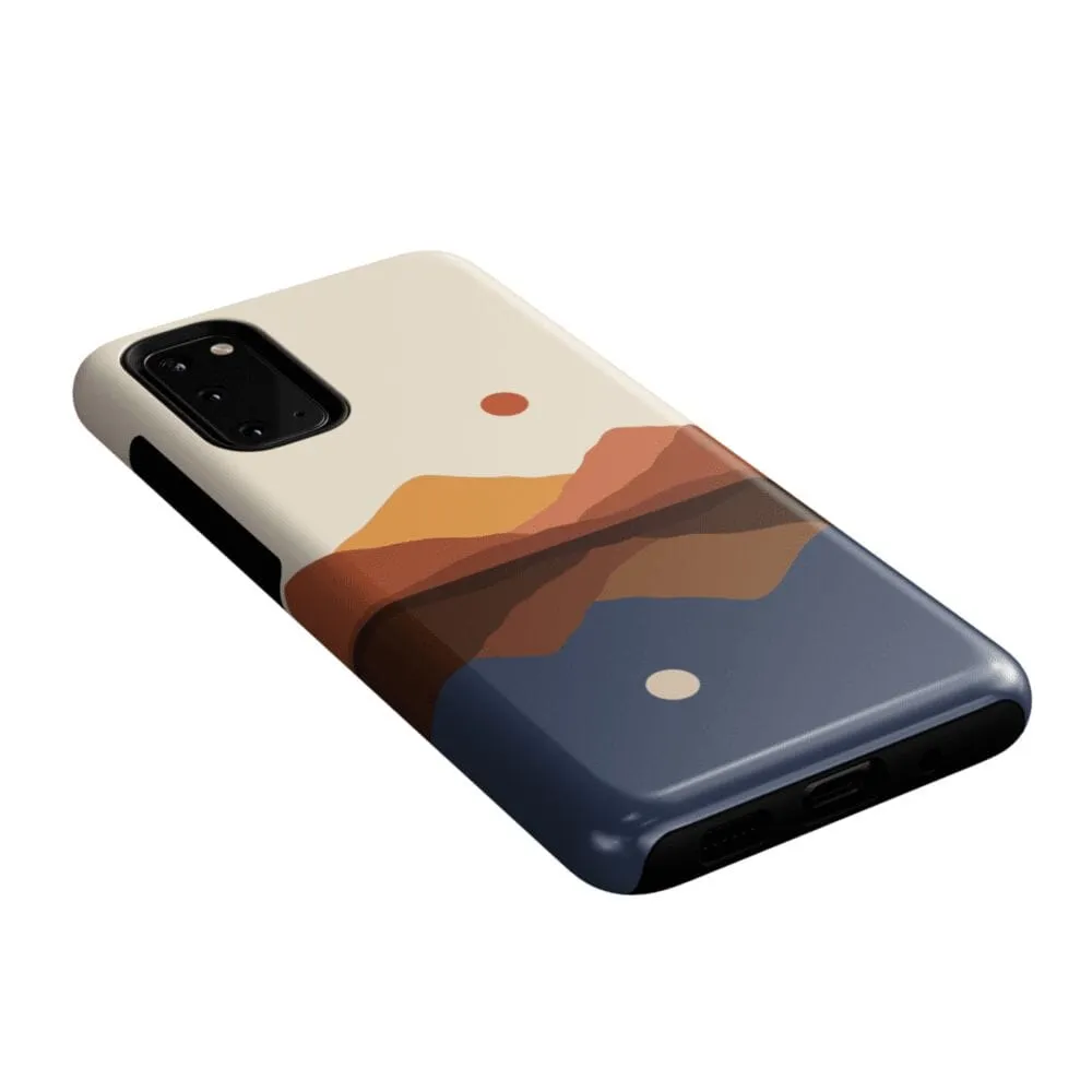 Opposites Attract | Day & Night Colorblock Mountains Samsung Case