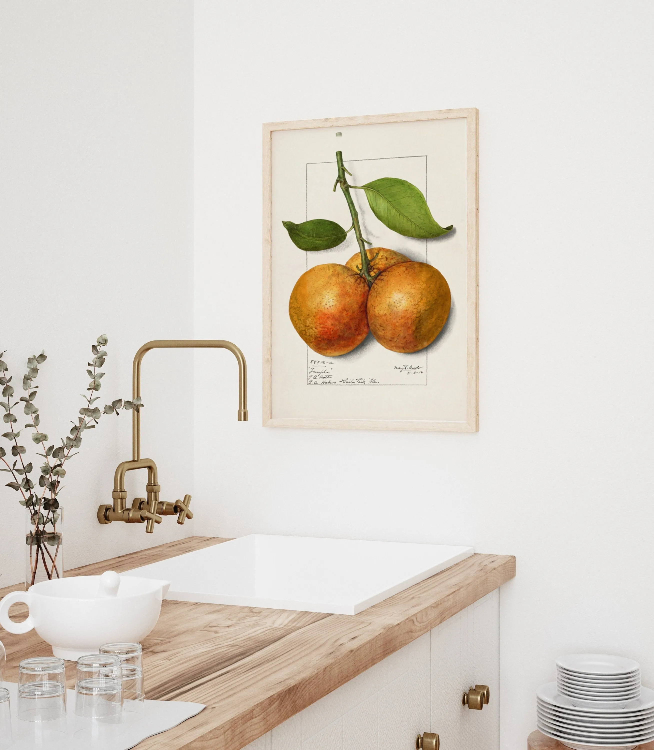 Orange Vintage Wall Art