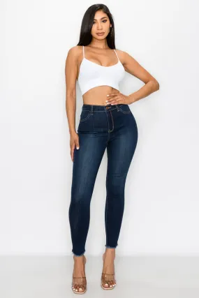 Paisley - Classic High Rise Fray Hem Skinny