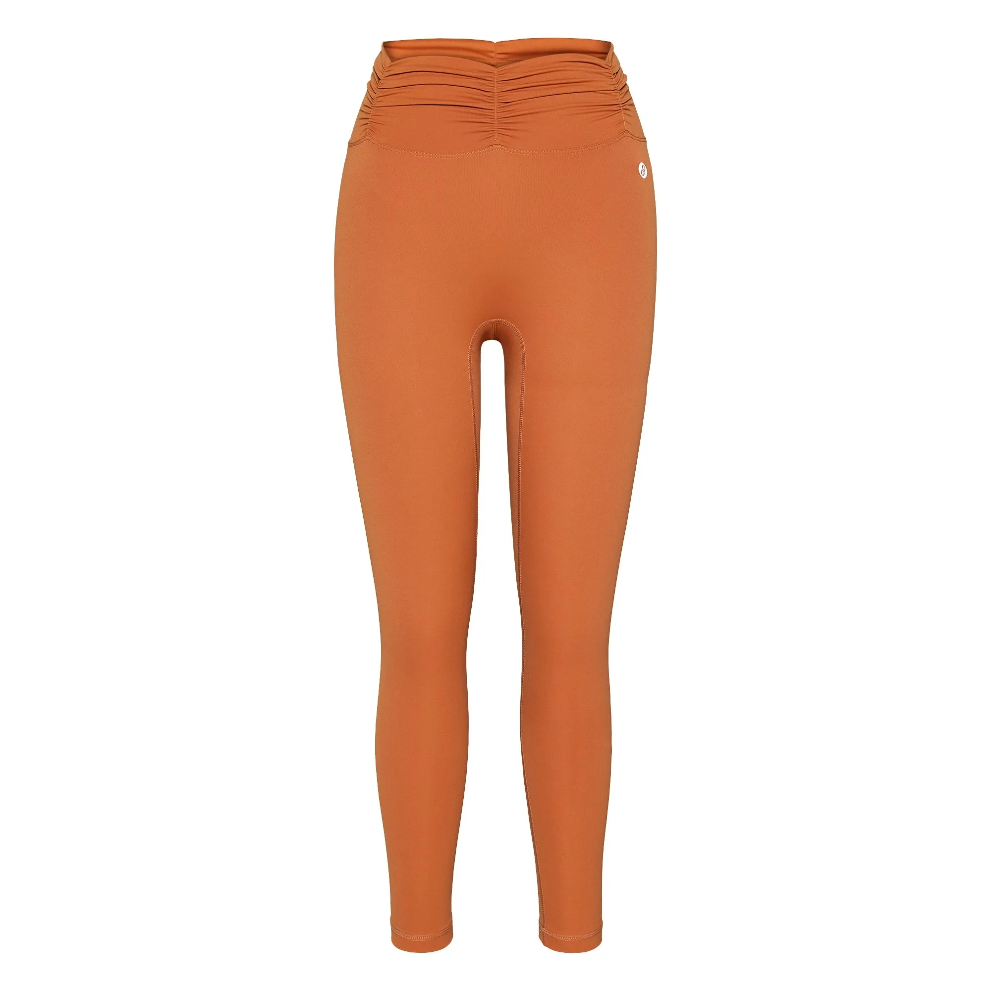 Pecan Ruched Waist Leggings