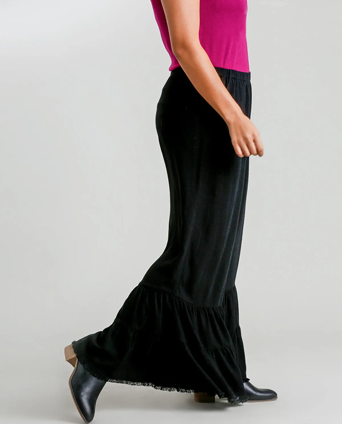 PLUS Wide Ruffle Leg Pant