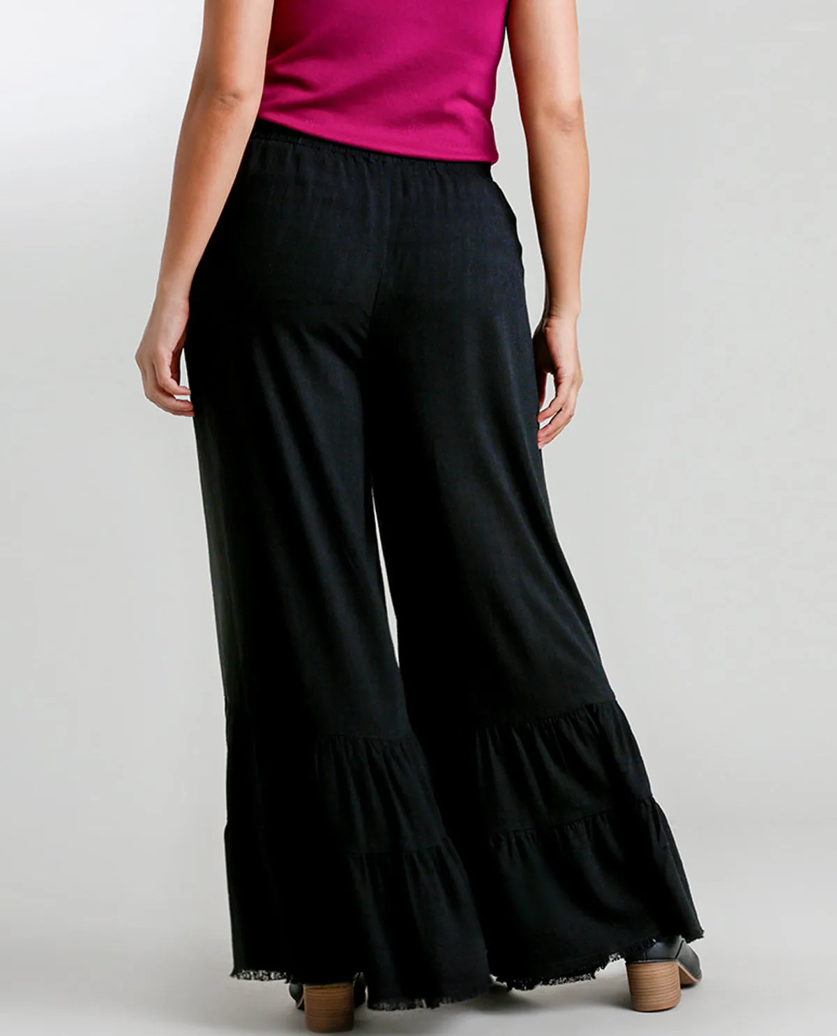 PLUS Wide Ruffle Leg Pant