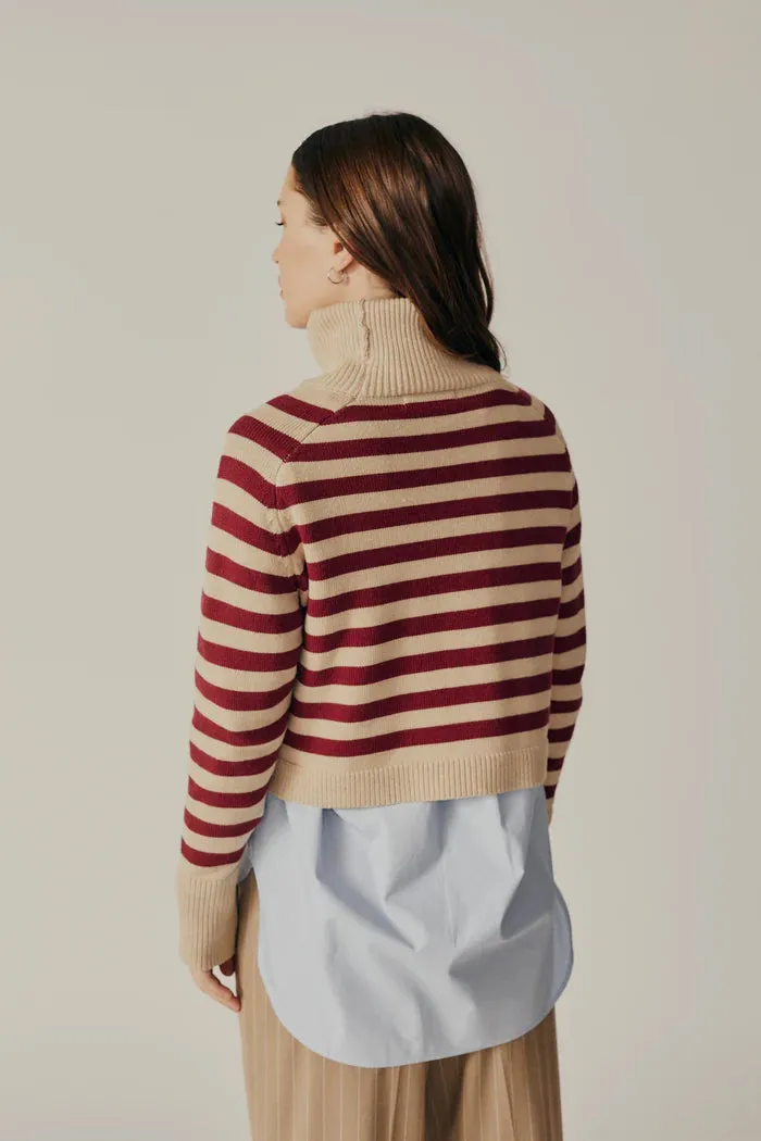 Pugliese Striped Turtleneck