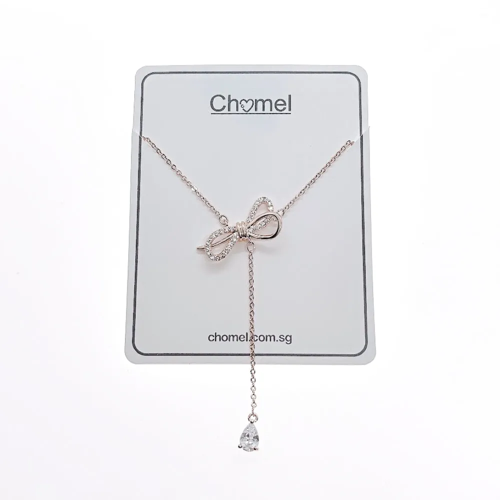 Ribbon Cubic Zirconia Necklace