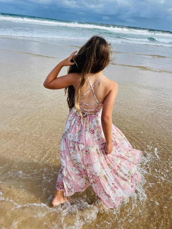 Savannah Girls Dusty Pink Maxi Dress