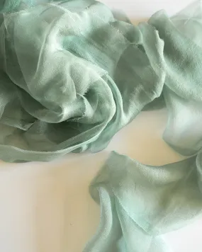 Silk Gossamer Ribbon in Celadon