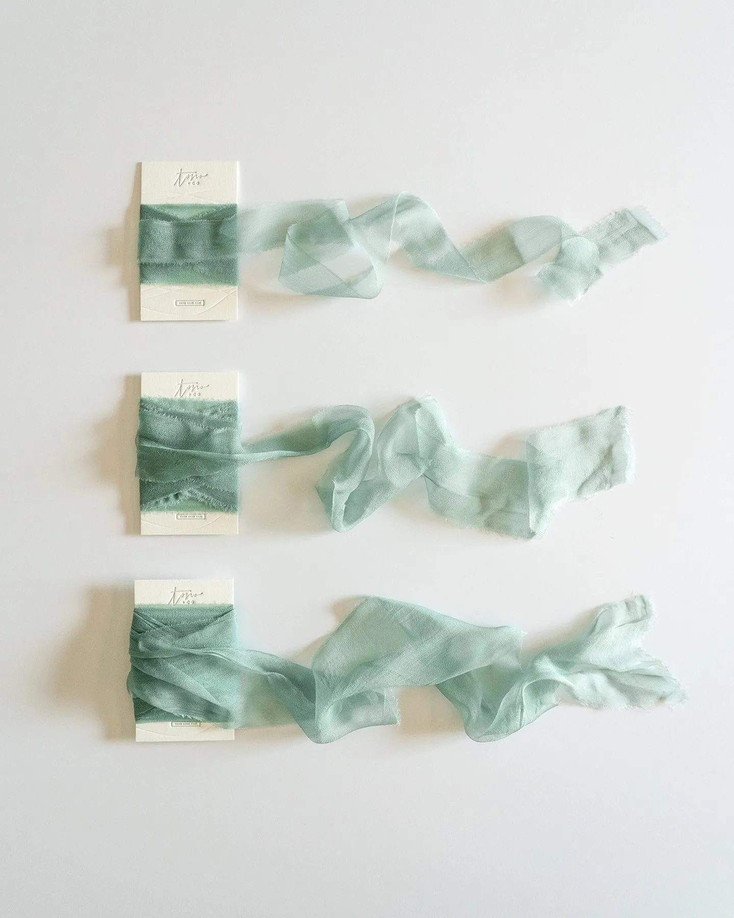Silk Gossamer Ribbon in Celadon