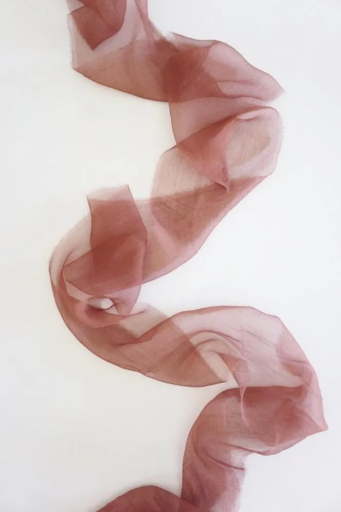 Silk Gossamer Ribbon in Copper