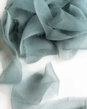 Silk Gossamer Ribbon in Lake