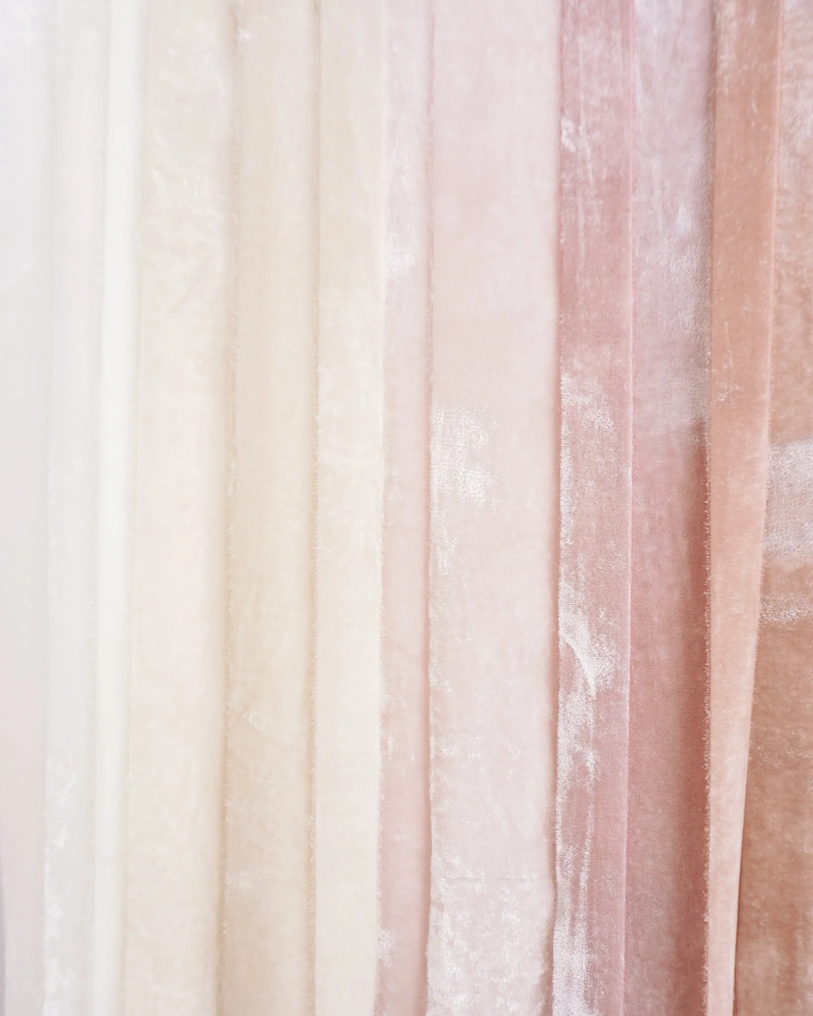 Silk Velvet Ribbon in Bone