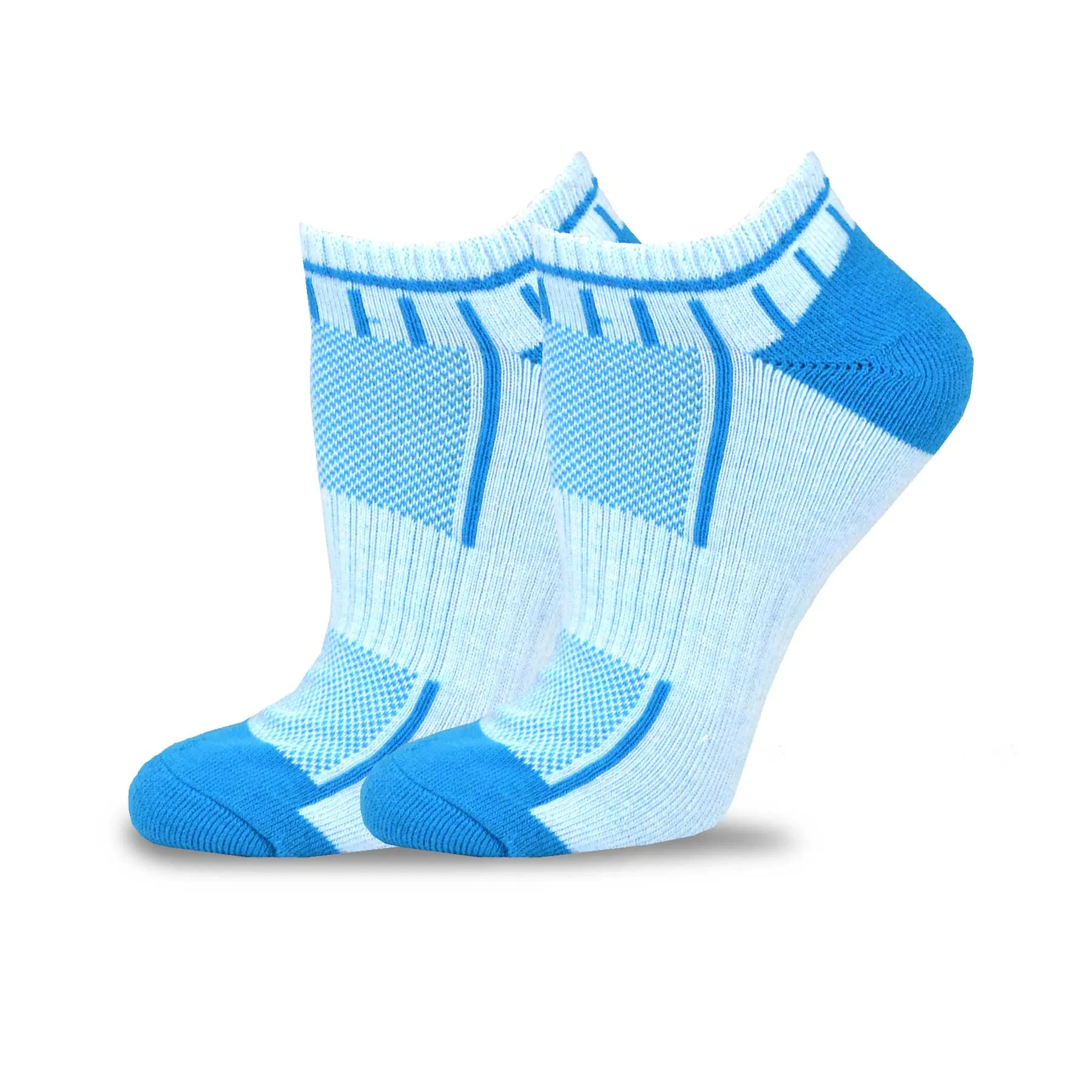 TeeHee Socks Women's Golf Polyester No Show Dot and Stripe Mash 12-Pack (12075)