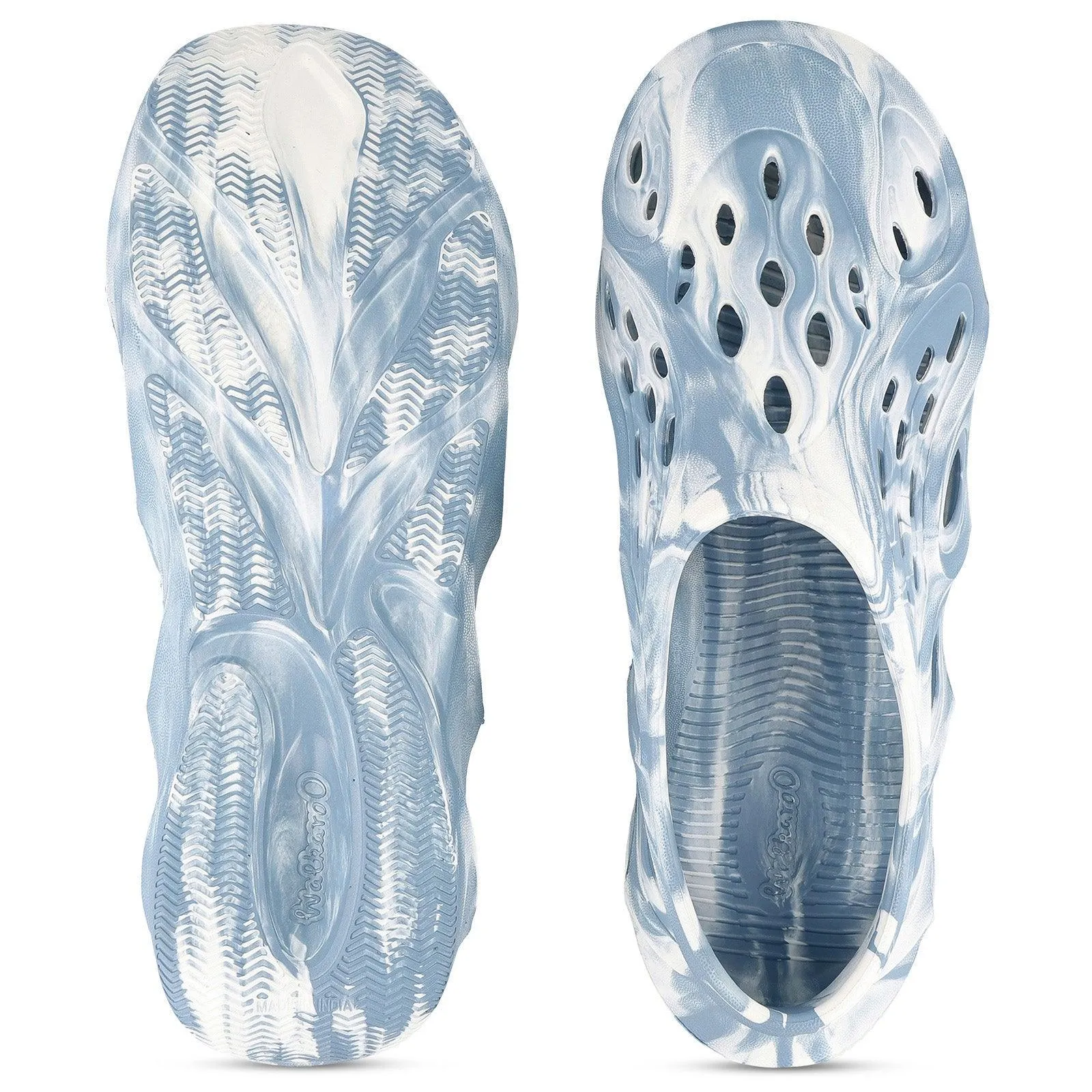 Walkaroo Mens Superclogs  - WC8780 Aqua White