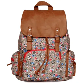 Women Printed Canvas Backpack