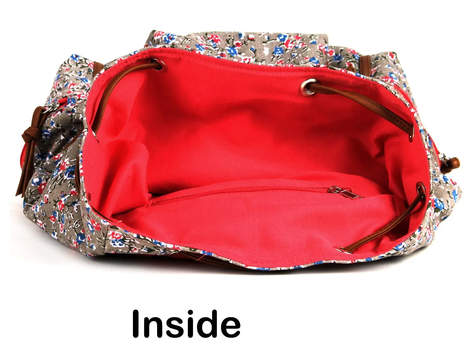 Women Printed Canvas Backpack