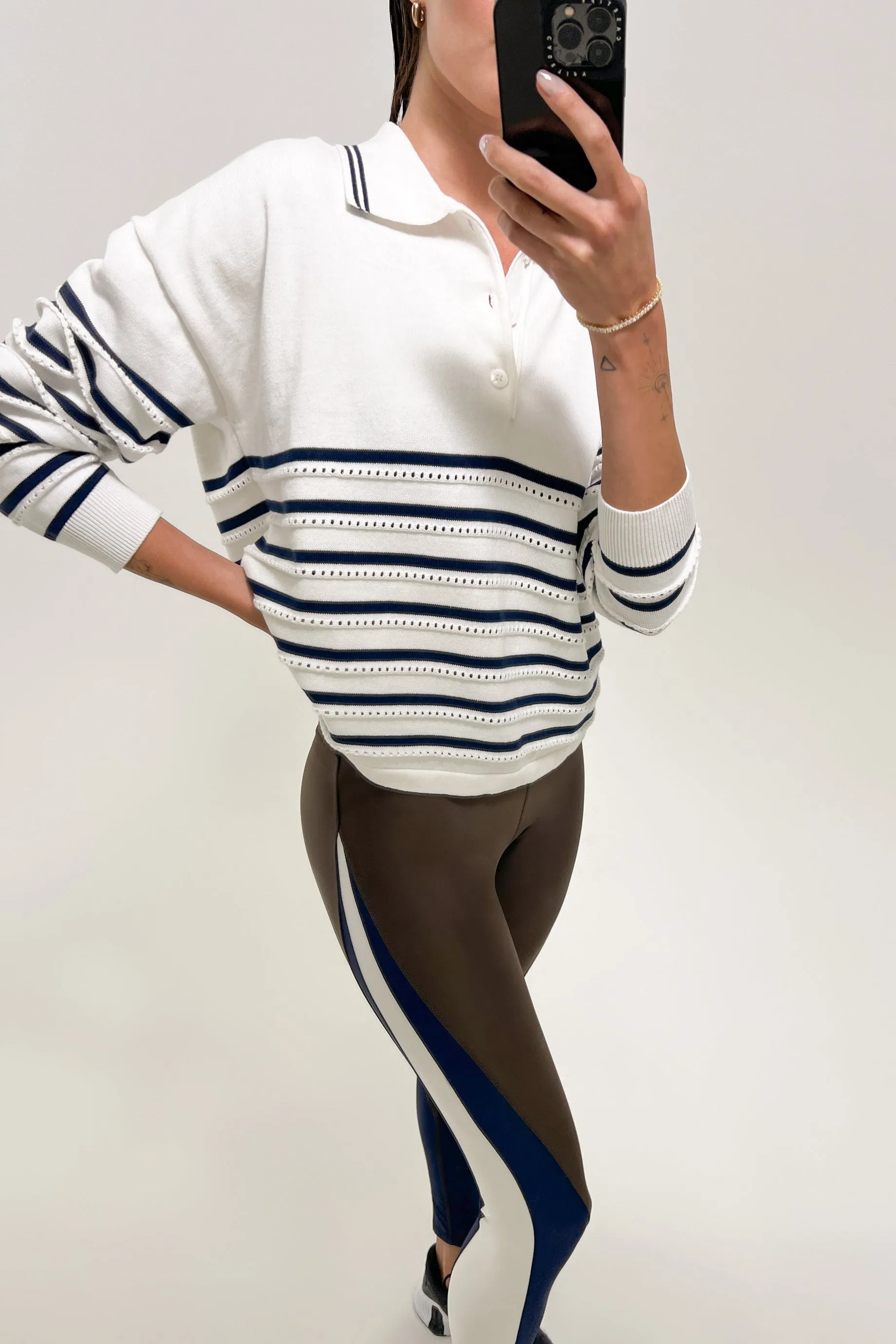 Wonder Knit Polo - Stripe